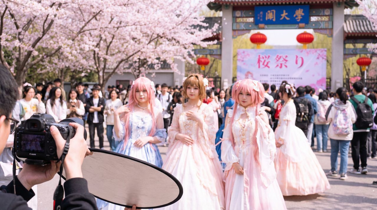 校花cosplay传媒：二次元校园文化节